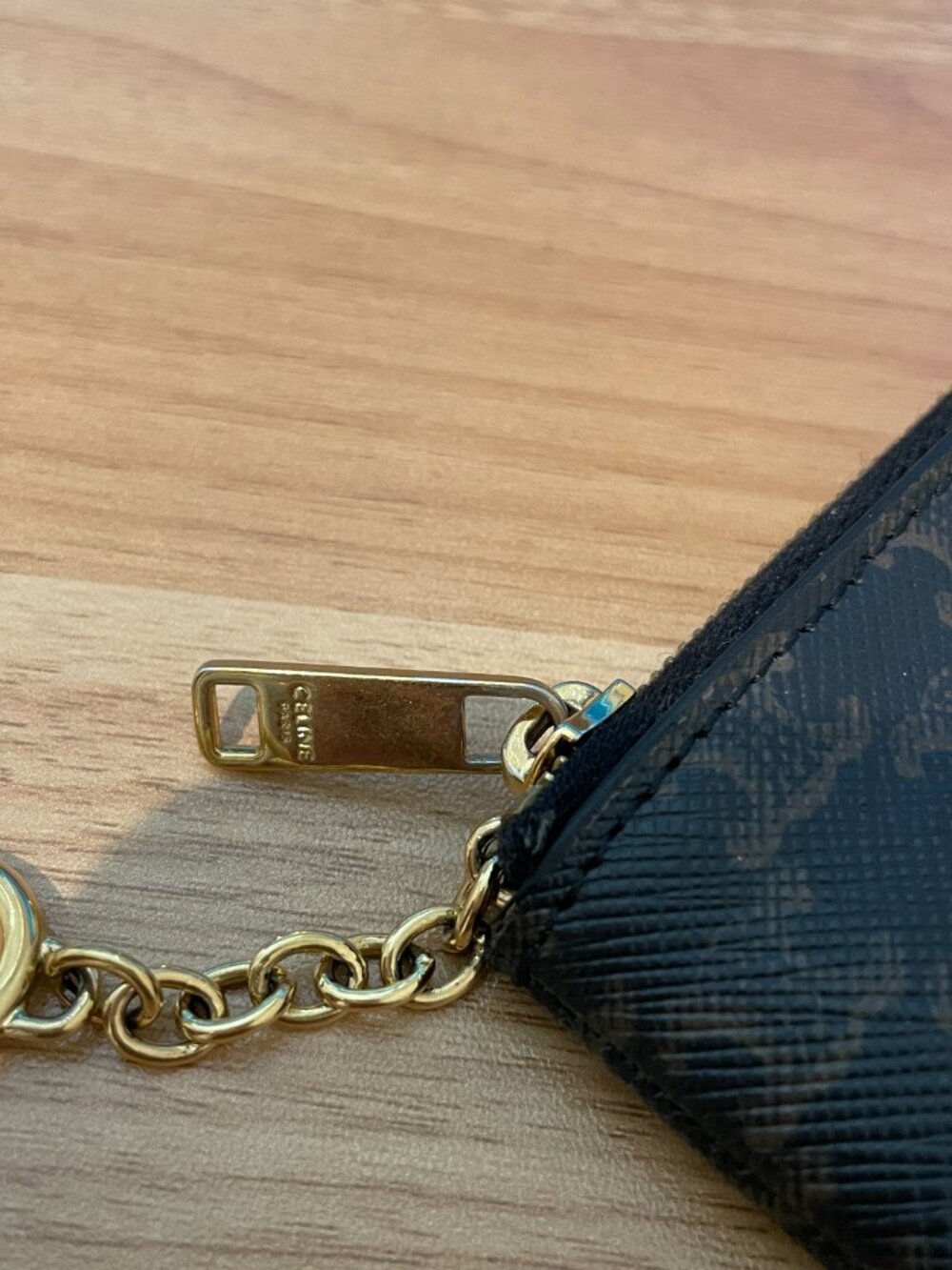 Celine Paris Coin Purse In Triomphe Canvas Black - Picture 5 of 8